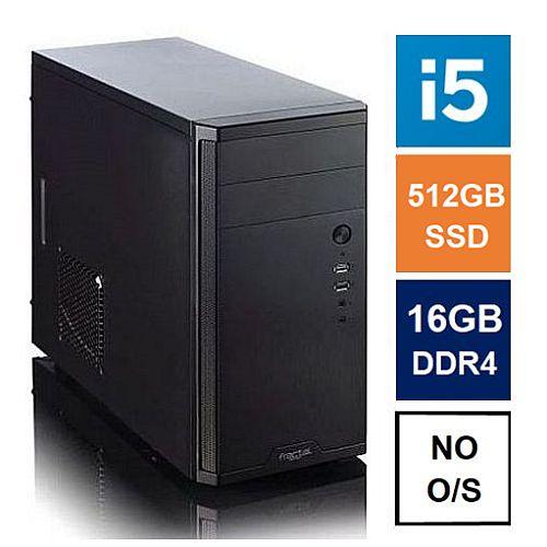 Spire MATX Tower PC, Fractal Core 1100 Case, i5-11400, 16GB 3200MHz, 512GB SSD, Bequiet 550W, No Optical, KB & Mouse, No Operating System