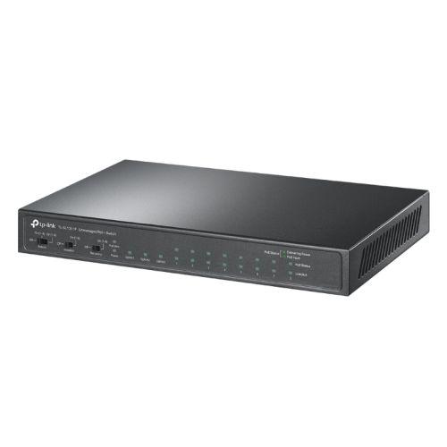 TP-LINK (TL-SL1311P) 8-Port 10/100Mbps + 3-Port Gigabit Desktop Switch with 8-Port PoE+, GB SFP Port