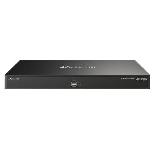 TP-LINK (VIGI NVR4032H) 32-Channel NVR, No HDD (Max 40TB), Face Recognition, Smart Search, Remote Monitoring, H.265+, 2-Way Audio