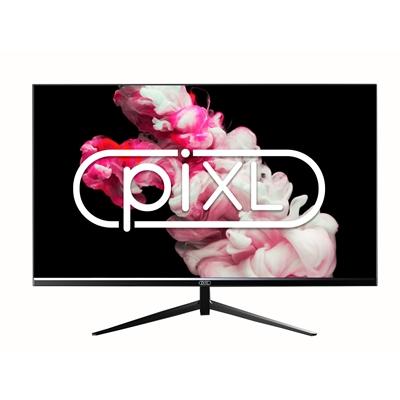 piXL PX27IVH 27 Inch Frameless Monitor, Widescreen IPS LED Panel, True -to-Life Colours, Full HD 1920×1080, 5ms Response Time, 75Hz Refresh, HDMI, VGA, Black Finish