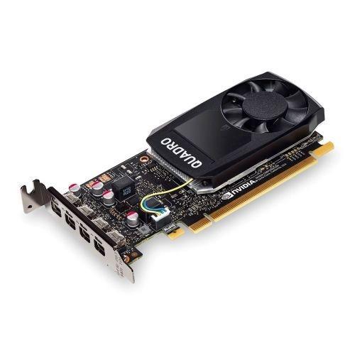 PNY Quadro P1000 Professional Graphics Card, 4GB DDR5, 640 Cores, 4 miniDP 1.2, Low Profile, OEM (Brown Box)