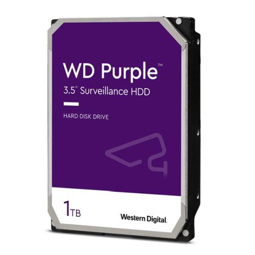 WD 3.5″, 1TB, SATA3, Purple Surveillance Hard Drive, 5400RPM, 64MB Cache, OEM
