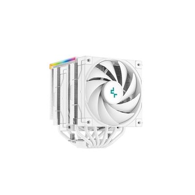 DeepCool AK620 Digital CPU Cooler, White, 2x 120mm Fan, Dual Tower, ARGB, 6x Direct Touch Copper Heatpipes, Intel/AMD