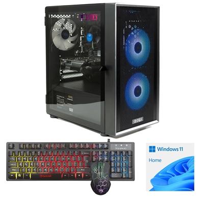 LOGIX Intel i5-10400F 6 Core 12 Threads, 2.90GHz (4.30GHz Boost), 16GB DDR4 RAM, 1TB NVMe M.2, 80 Cert PSU, GTX1650 4GB Graphics, Windows 11 home installed + FREE Keyboard & Mouse – Micro Tower – Full 3-Year Parts & Collection Warranty