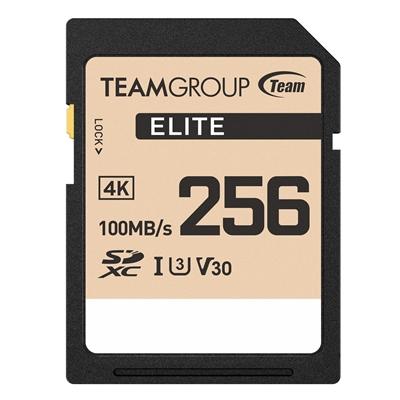 Team ELITE TESDXC256GIV3069 SDXC UHS-I U3 V30 SD Memory Card 256GB