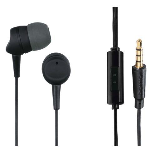 Hama Kooky In-Ear Earset, 3.5mm Jack, Inline Microphone, Answer Button, Cable Kink Protection