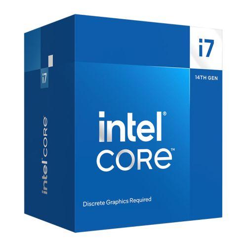 Intel Core i7-14700F CPU, 1700, Up to 5.4 GHz, 20-Core, 65W (219W Turbo), 10nm, 33MB Cache, Raptor Lake Refresh, No Graphics