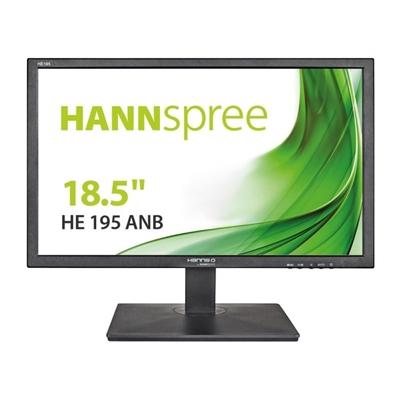 Hannspree HE195ANB 18.5″ LED D-Sub Monitor, 1366 x 768, WXGA, VGA, 5 ms, 100 x 100 VESA, Black