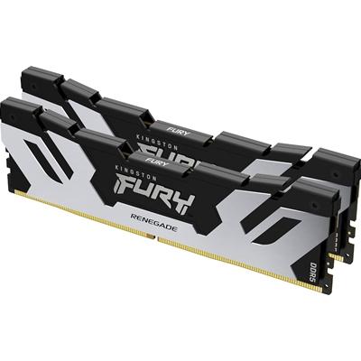 Kingston FURY Renegade KF564C32RSK2-64 64GB (32GB x2) DDR5 6400MT/s Silver/Black DIMM, AMD EXPO Certified