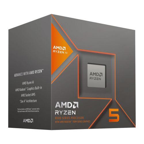 AMD Ryzen 5 8600G 4.35GHz 6 Core AM5 Processor, 12 Threads, 5.0GHz Boost, Radeon Graphics