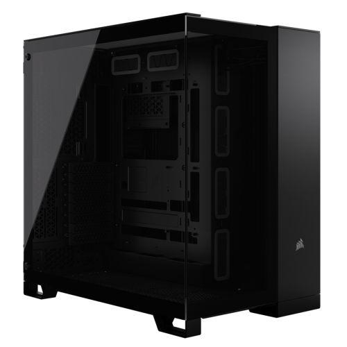 Corsair 6500X Dual Chamber Gaming Case w/ Glass Side & Front, ATX, No Fans Inc., Mesh Panels, USB-C, Black