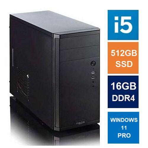Spire MATX Tower PC, Fractal Core 1100 Case, i5-12400, 16GB 3200MHz, 512GB SSD, Bequiet 550W, No Optical, KB & Mouse, Windows 11 Pro