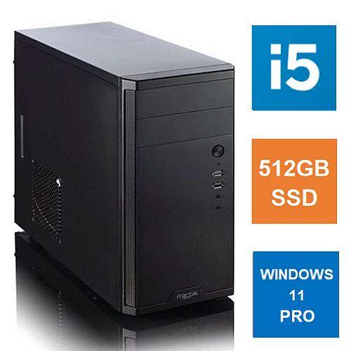 Spire MATX Tower PC, Fractal Core 1100 Case, i5-12400, 8GB 3200MHz, 512GB SSD, Bequiet 550W, No Optical, KB & Mouse, Windows 11 Pro