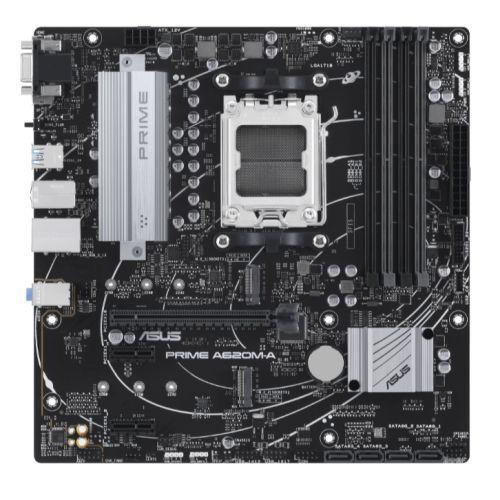 Asus PRIME A620M-A-CSM – Corporate Stable Model, AMD A620, AM5, Micro ATX, 4 DDR5, VGA, HDMI, DP, GB LAN, PCIe4, 2x M.2