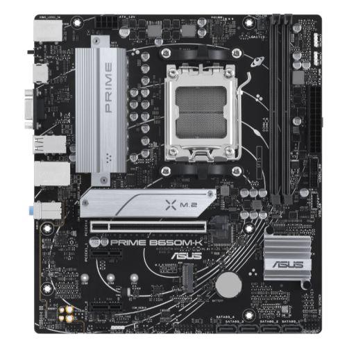 Asus PRIME B650M-K, AMD B650, AM5, Micro ATX, 2 DDR5, VGA, HDMI, 2.5G LAN, PCIe4, 2x M.2