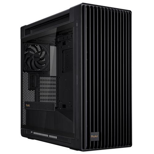 Asus ProArt PA602 Gaming Case w/ Glass Side, E-ATX, Front Grill, 2x 20cm Fans, IR Dust Indicator, USB-C 20Gps, Black