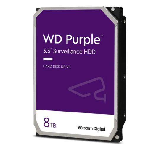 WD 3.5″, 8TB, SATA3, Purple Surveillance Hard Drive, 256MB Cache, OEM