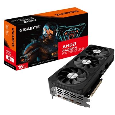 Gigabyte AMD Radeon RX 7900 GRE GAMING OC Graphics Card, 16GB GDDR6, 5120 Streams, 2391 MHz Boost Clock, Triple Fan, RGB, 2x DisplayPorts / 2x HDMI Ports