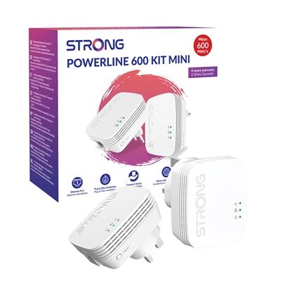 Strong POWERL600DUOMINIUK AV600 Mini Powerline Kit (2 Pack)