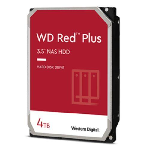 WD 3.5″, 4TB, SATA3, Red Plus NAS Hard Drive, 5400RPM, 256MB Cache, OEM