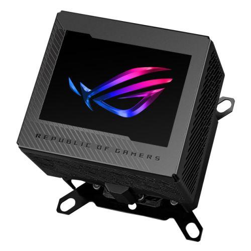 Asus ROG Ryujin III WB CPU Water Block, Full-Colour 3.5″ LCD Customisable Screen, Embedded VRM Fan, Black