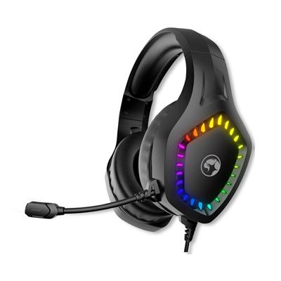 Marvo Scorpion H8360 Gaming Headphones, USB and 3.5mm, RGB Gaming Headset – PC, Xbox, Switch, PS5 and PS4 Compatible, Professional 40mm Audio Drivers, Omnidirectional Mic