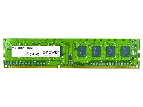 2-Power 2P-B1S52AA memory module 2 GB 1 x 2 GB DDR3 1600 MHz