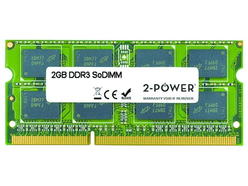 2-Power 2GB MultiSpeed 1066/1333/1600 MHz SoDIMM Memory – replaces KN.2GB09.010