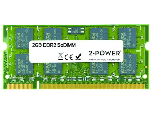 2-Power 2GB DDR2 800MHz SoDIMM Memory – replaces CT25664AC800