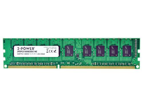 2-Power 4GB DDR3L 1600MHz ECC + TS UDIMM Memory – replaces 2PDPC31600EDDC14G