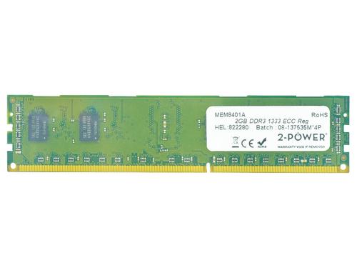 2-Power 2PDPC31333RDPB12G memory module 2 GB 1 x 2 GB DDR3 1333 MHz ECC