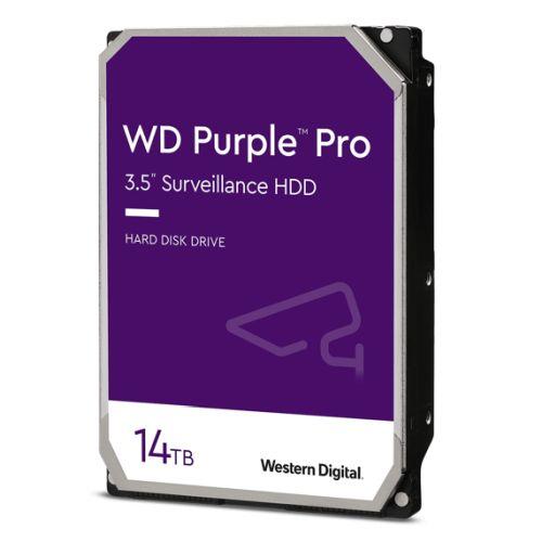 WD 3.5″, 14TB, SATA3, Purple Pro Surveillance Hard Drive, 7200RPM, 512MB Cache, OEM
