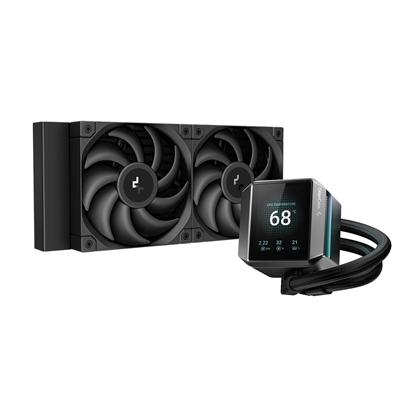 DeepCool Mystique 240 CPU Cooler, Personalized Cooling with 2.8″ TFT LCD Screen and Enhanced Pump Performance, 5 year warranty