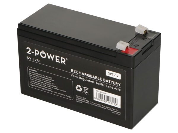 2-Power 2P7-12 UPS battery Sealed Lead Acid (VRLA) 12 V 7 Ah