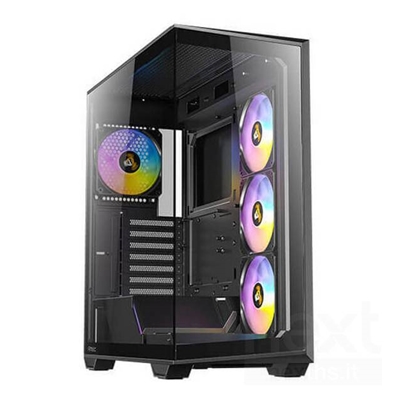 ANTEC Constellation C3 Black ARGB Case, 270′ Full-view tempered glass, Dual Chamber, Tool-Free Design, 4 x ARGB PWM fans with built-in fan controller, ATX, Micro-ATX, ITX