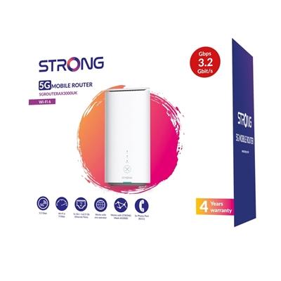 Strong 5GROUTERAX3000UK 5G Unlocked Mobile Broadband Wireless Router with 2x LAN Ports