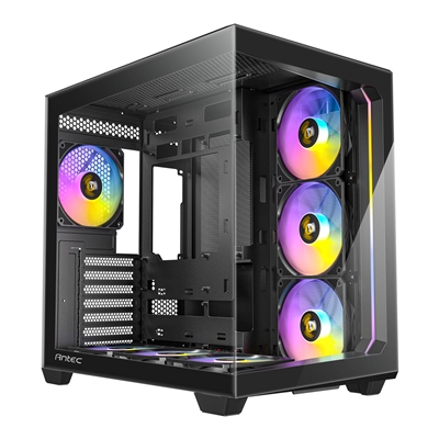 ANTEC Constellation C5 Black ARGB Case, 270′ Full-view tempered glass, Dual Chamber, Support back-connect motherboards, 7 x ARGB PWM fans with built-in fan controller, ATX, Micro-ATX, ITX