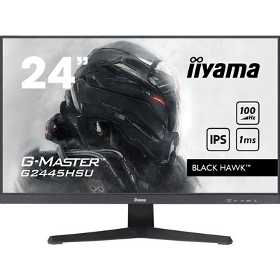 iiyama G-MASTER G2445HSU-B1 24 inch IPS Monitor, Full HD, 1ms, HDMI, DisplayPort, USB Hubx2, Freesync, 100Hz, Speakers, Black, Internal PSU, VESA