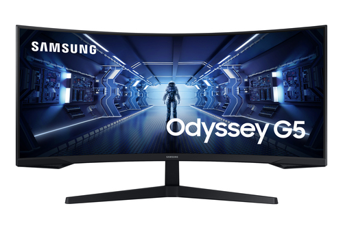 Samsung LC34G55TWWPXXU computer monitor 86.4 cm (34″) 3440 x 1440 pixels UltraWide Quad HD LED Black