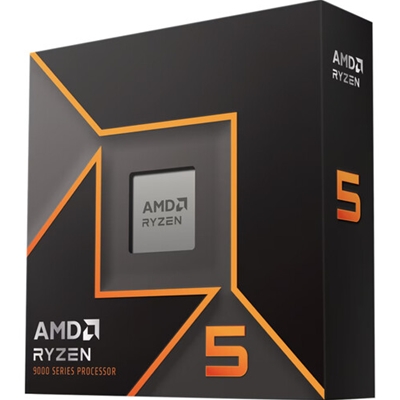 AMD Ryzen 7 9600X with Radeon Graphics, 6 Core AM5 Processor, 12 Threads, 3.9Ghz up to 5.4Ghz Turbo, 32MB Cache, 65W, No Fan