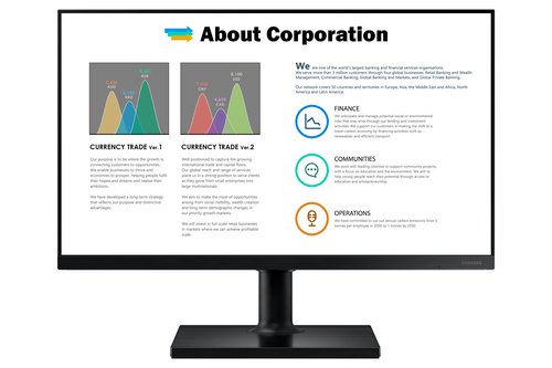 Samsung T45F computer monitor 61 cm (24″) 1920 x 1080 pixels Full HD LED Black