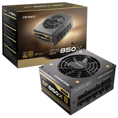 Antec SF850X 850W Power Supply – 80 PLUS Gold Certified, Fully Modular, SFX 4.1, ATX 3.1, PCIe 5.1 Ready