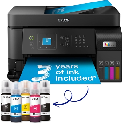 Epson EcoTank ET-4810 A4 Multifunction Wi-Fi Ink Tank Printer, With Up To 3 Years Of Ink Included