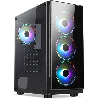 RGB Gaming Build – AMD Ryzen 5 8600G – 6 Core, 12 Thread, 4.35GHz Base (5.00GHz Boost), 16GB DDR5 RAM, 1TB NVMe, Radeon 760M FREE Keyboard & Mouse, – Pre-Built PC