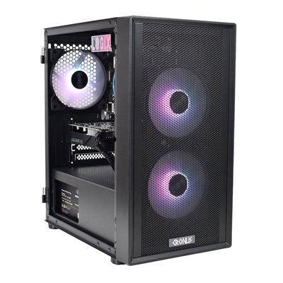 LOGIX RGB Gaming Micro Tower Intel i5, 6 Core 12 Threads, 3.60GHz (4.60GHz Boost) 16GB Kingston RAM, 1TB Kingston NVMe, Gigabyte GTX 1650 4GB – Windows 11 Home