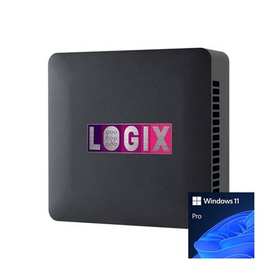 LOGIX Intel Core i5-1335U 4.6GHz 10 Core CPU, 1 x DDR4 16GB SO-DIMM, 500GB Kingston NVMe, Wireless AX & Bluetooth 5.2 Windows 11 Pro – Pre-Built