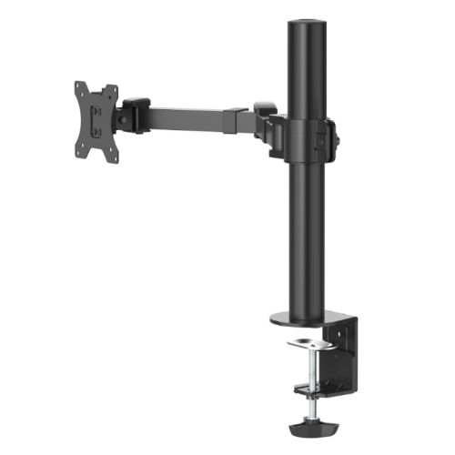 Hama Full-Motion Single Monitor Arm, 13-35″ Monitors, Height-Adjustable, Swivel/Tilt, Pull-Out, Clamp