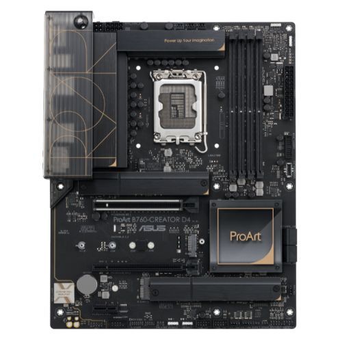 Asus PROART B760-CREATOR D4, Intel B760, 1700, ATX, 4 DDR4, HDMI, DP, 2.5G LAN, PCIe5, 3x M.2, Creator Hub