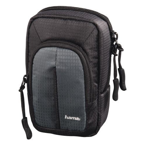 Hama Fancy Urban 80M Compact Camera Case, Belt Loop, Neck Strap, Grey/Black, 7.5 x 4.5 x 12.5 Compartment