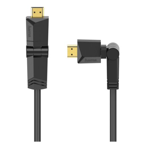 Hama High-Speed HDMI Cable w/ Rotatable Plugs – Male to Male, 1.5 Metre